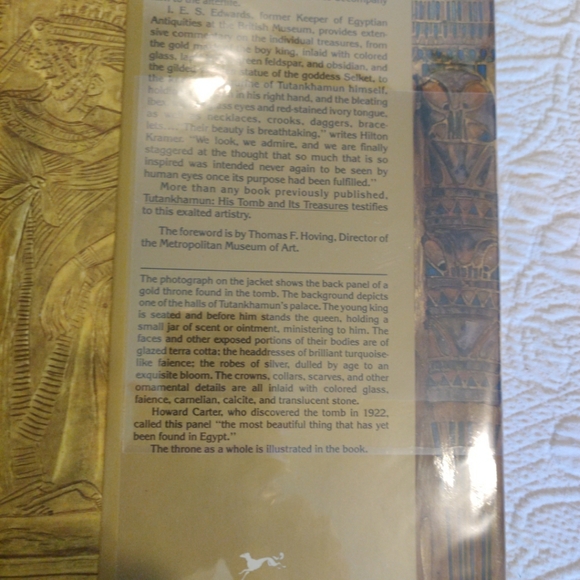 TUTANKHAMUN HIS TOMB AND ITS TREASURES I.E.S. EDWARDS HUGE HARDBOUND BOOK - Picture 4 of 6